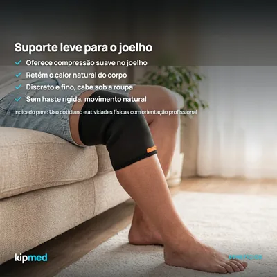 Foto 3: Joelheira Lisa em Neoprene — Hidrolight — principais benefícios