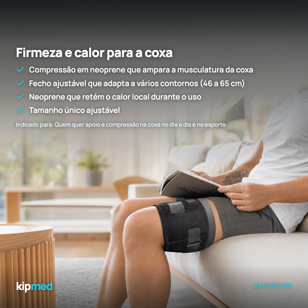 Foto 3: Coxal Ajustável em Neoprene — Hidrolight — principais benefícios