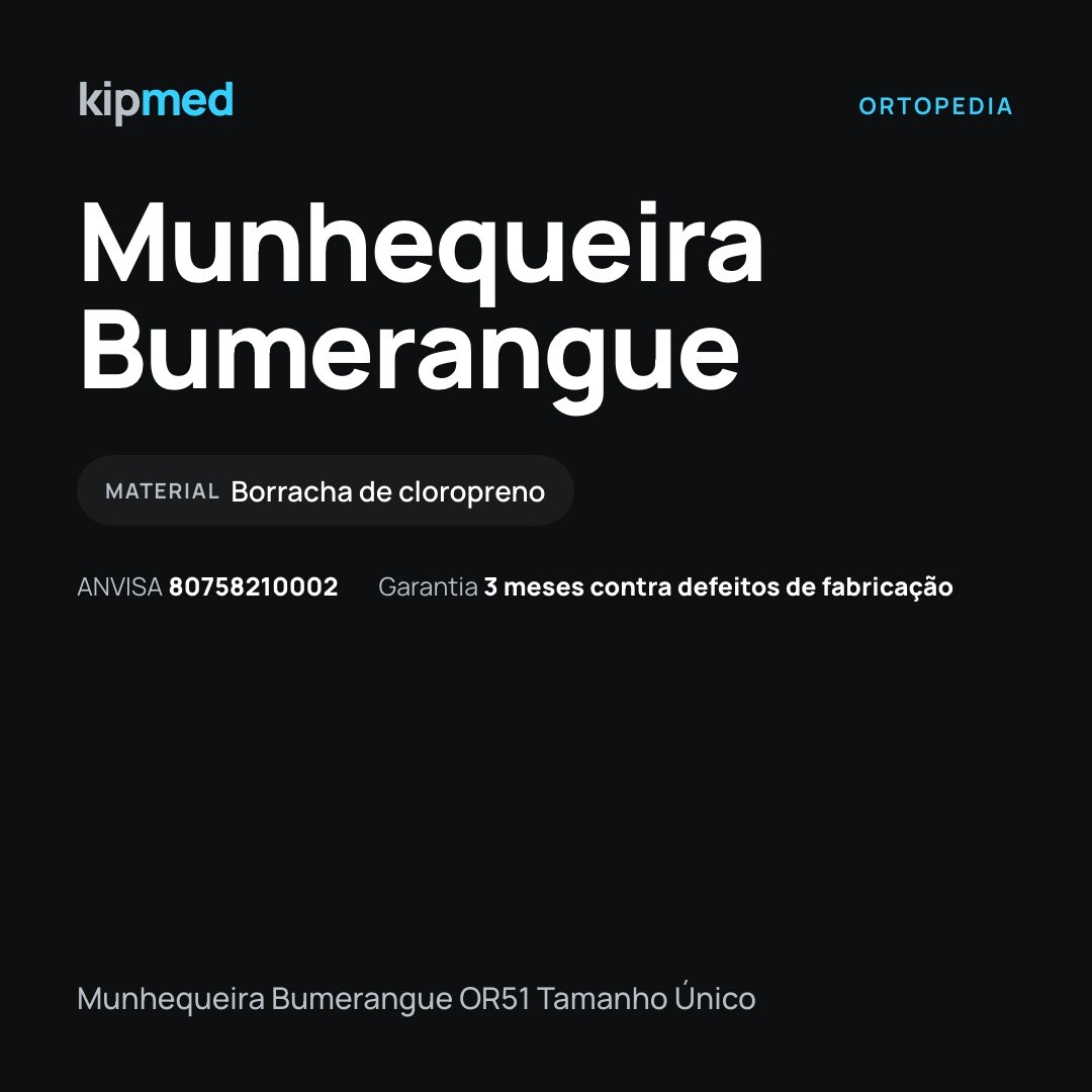 Foto 5: Munhequeira Bumerangue — Hidrolight — características do produto