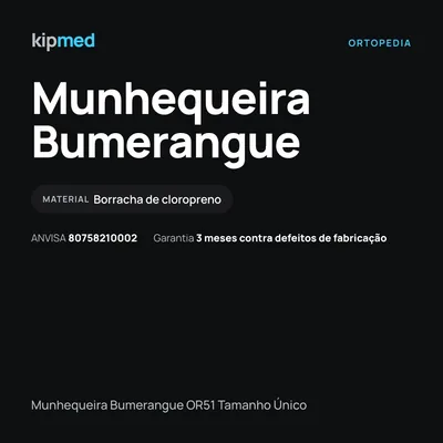 Foto 5: Munhequeira Bumerangue — Hidrolight — características do produto