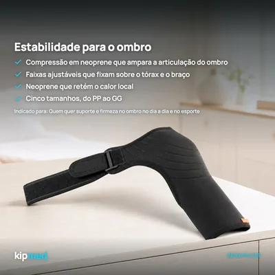 Foto 3: Ombreira de Suporte para Ombro em Neoprene — Hidrolight — principais benefícios