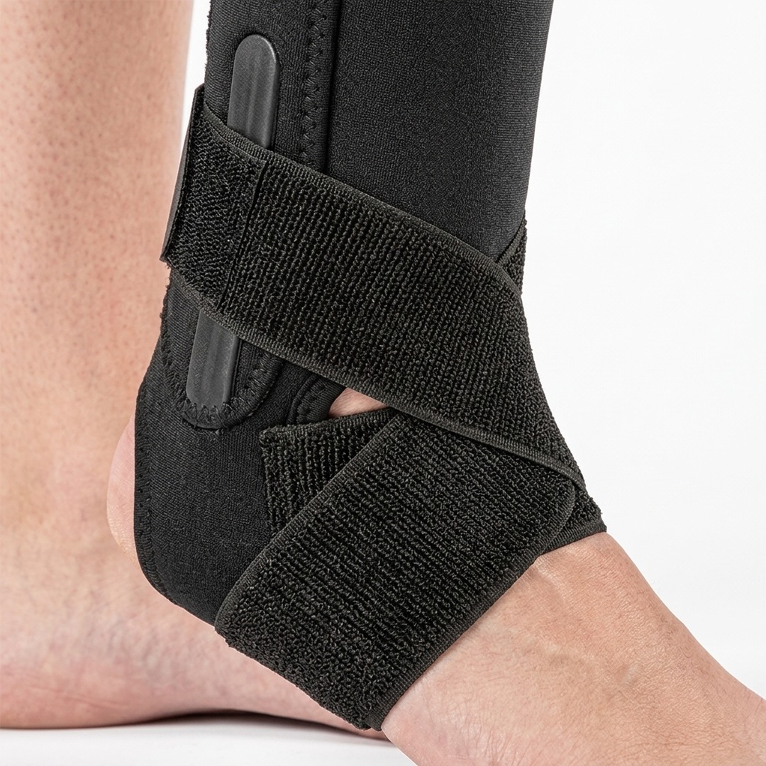 Foto 2: Estabilizador de Tornozelo com Talas em Neoprene — Hidrolight — detalhe do produto