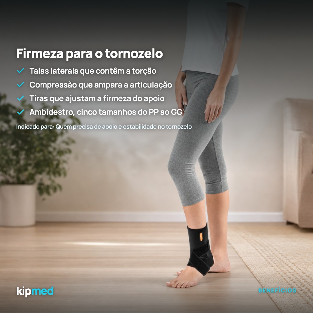 Foto 3: Estabilizador de Tornozelo com Talas em Neoprene — Hidrolight — principais benefícios