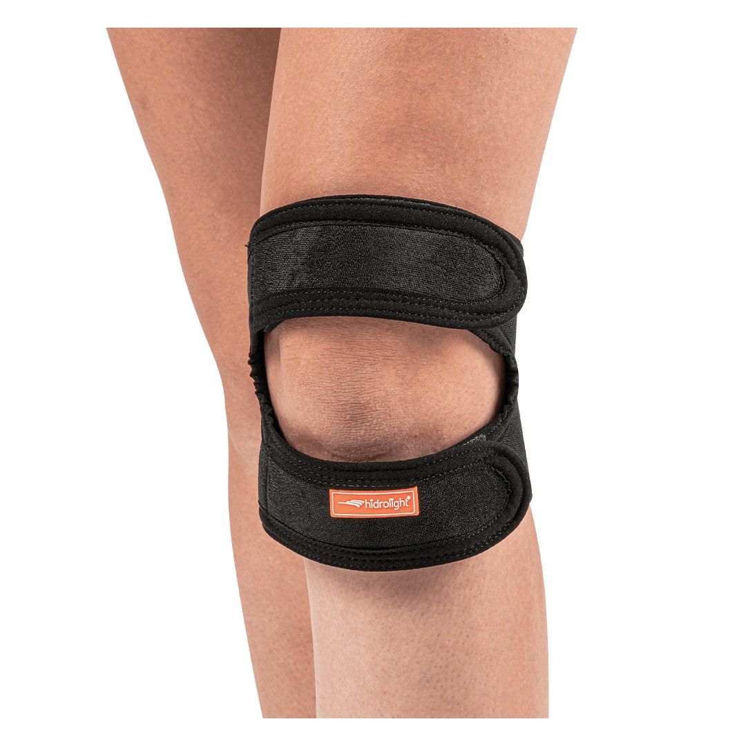 Joelheira Sub-Patelar Ajustável em Neoprene — Hidrolight — vista frontal