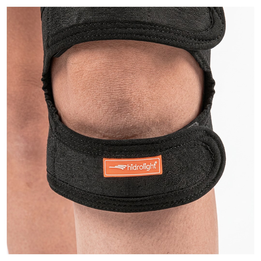 Foto 2: Joelheira Sub-Patelar Ajustável em Neoprene — Hidrolight — detalhe do produto