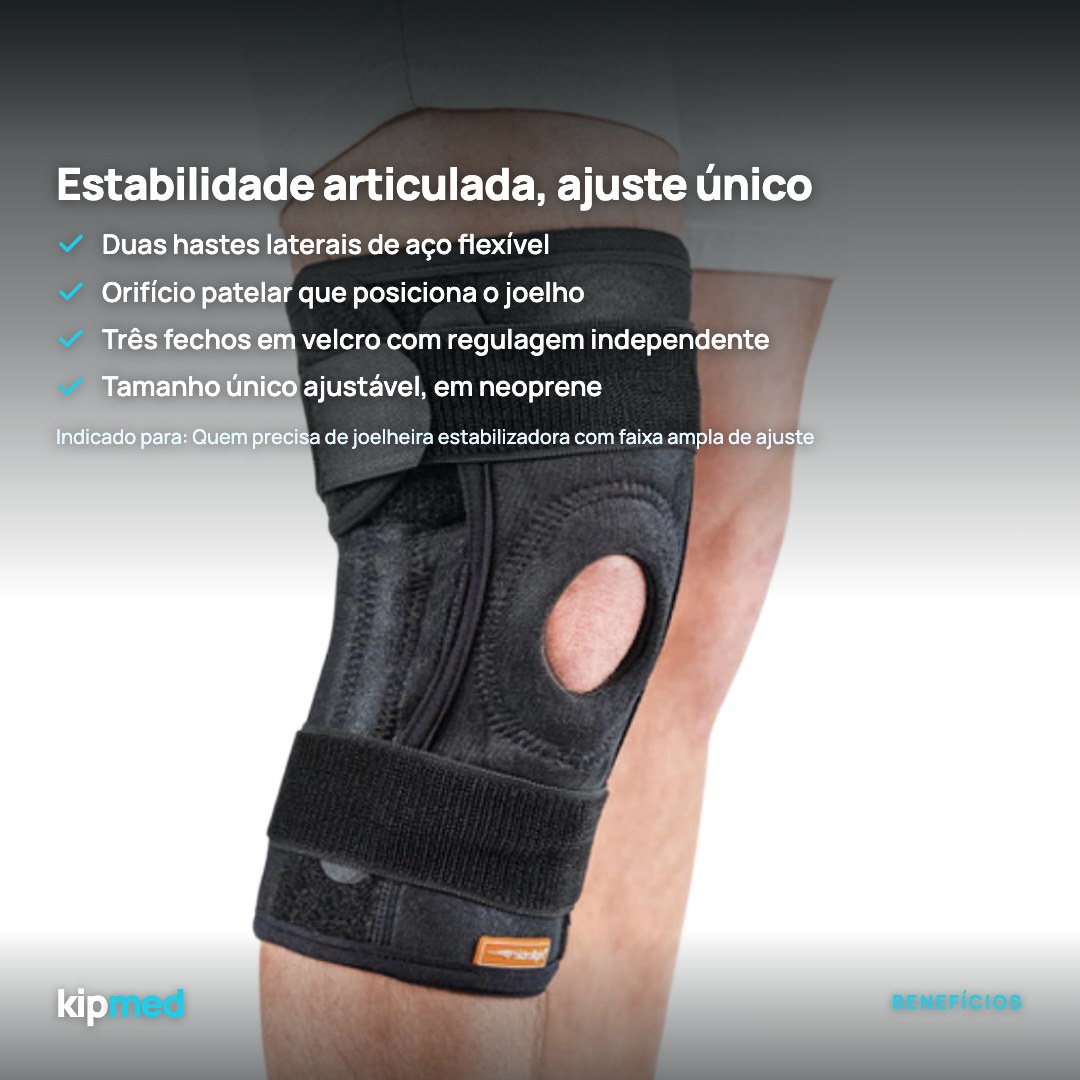 Foto 3: Joelheira Articulada Relieve Ajustável (Tamanho Único) — Hidrolight — principais benefícios