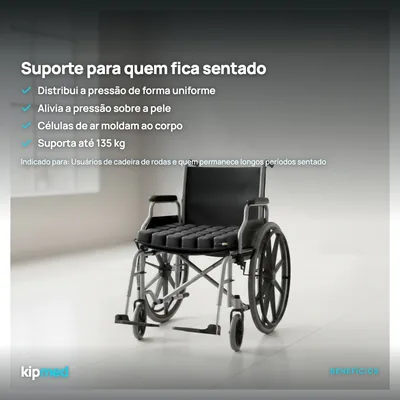 Foto 3: Almofada Anti-Escaras Pneumática — Hidrolight — principais benefícios