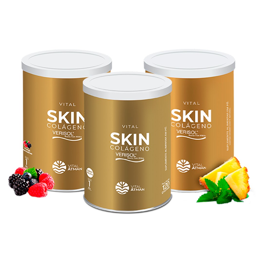 Colágeno Verisol com Ácido Hialurônico (Vital Skin) — Vital Âtman — vista frontal