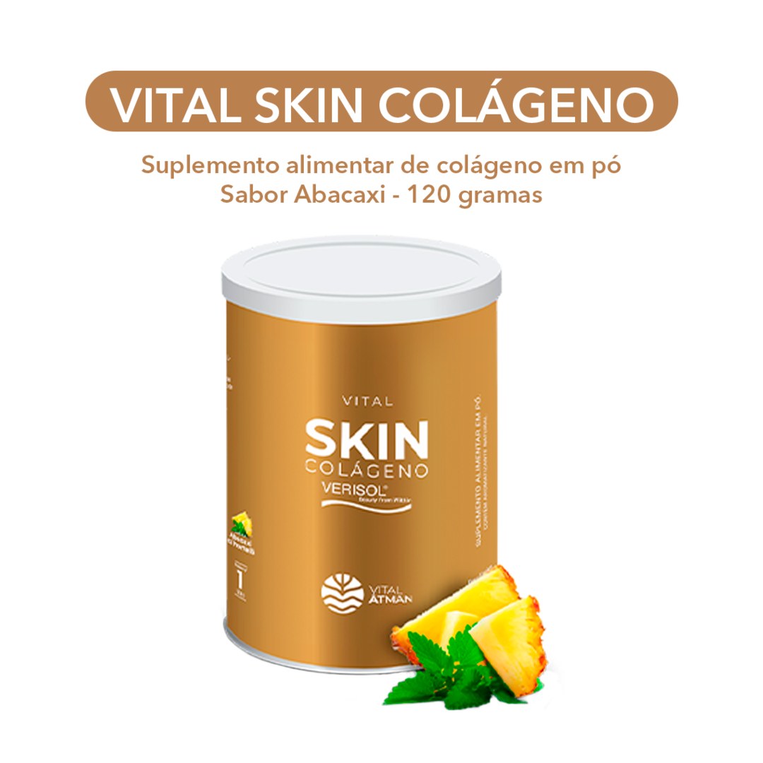 Foto 2: Colágeno Verisol com Ácido Hialurônico (Vital Skin) — Vital Âtman — detalhe do produto